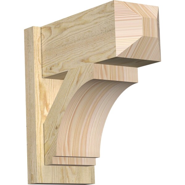 Ekena Millwork Imperial Rough Sawn Craftsman Outlooker, Douglas Fir, 8"W x 18"D x 18"H OUT08X18X18IMP04RDF - main
